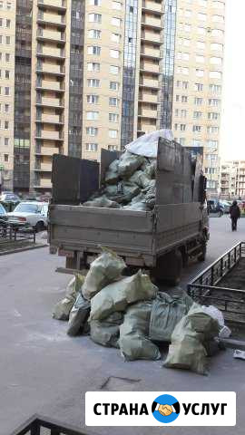 Вывоз мусора.Борт,Пухто 27куб.Перевозки.Грузчики Санкт-Петербург - изображение 1