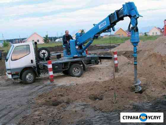 Автобуровая, бурение ям, монтаж винтовых свай Владивосток