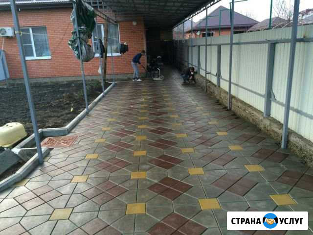 Укладка тротуарной плитки Кропоткин - изображение 1