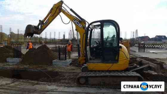 Аренда мини экскаватора JCB 8045, самосвала Москва