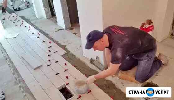 Укладка плитки. Ремонт ванной. Монтаж фартука Самара