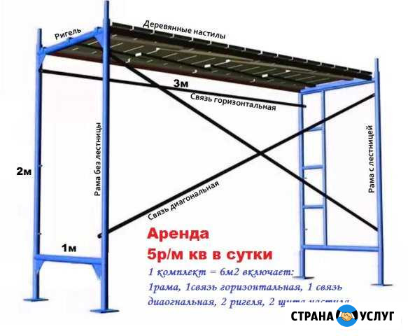 Фасадные леса, вышку Тура в аренду сдам Чистополь - изображение 1