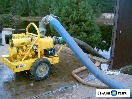 Аренда мощных насосов и мотопомп для откачки воды Воронеж