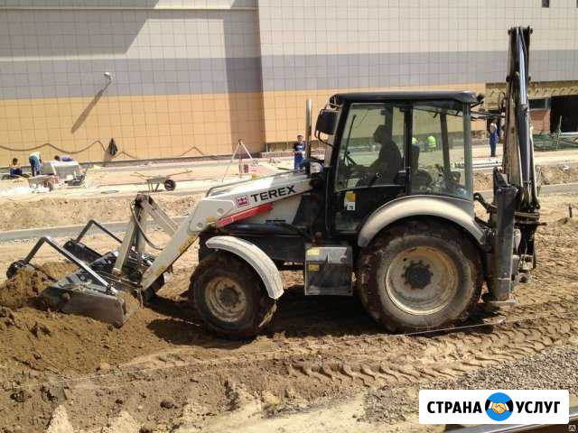 Аренда, услуги экскаватора-погрузчика terex860 Санкт-Петербург - изображение 1