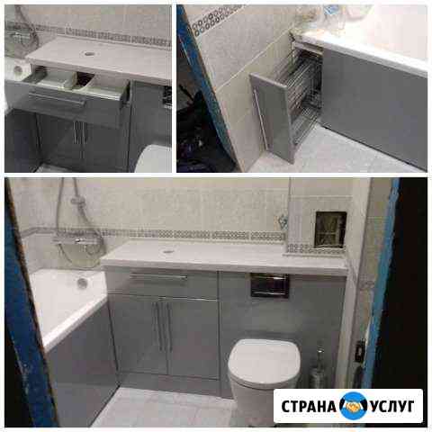 Мебель для ванных на заказ под ключ Казань