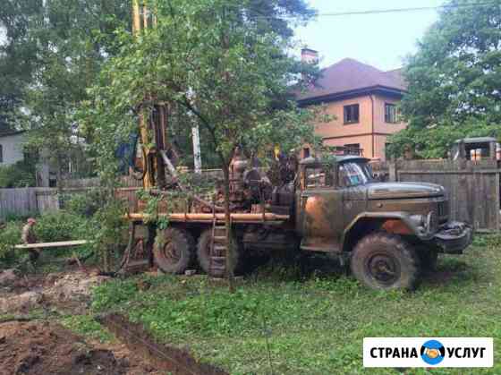 Бурение скважин и обустройство. Септик. Кессон Алексин