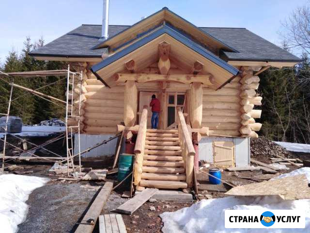 Срубы домов бань беседок ручной рубки Барнаул - изображение 1