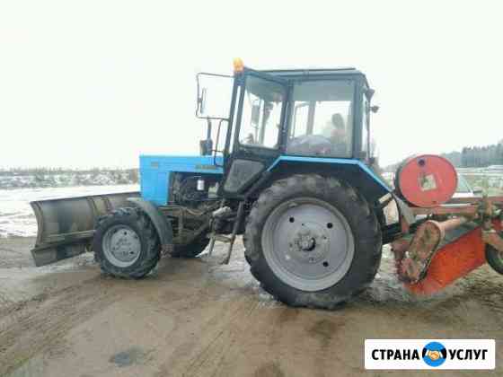 Аренда трактора мтз 82.1 Беларус - щётка, отвал Санкт-Петербург