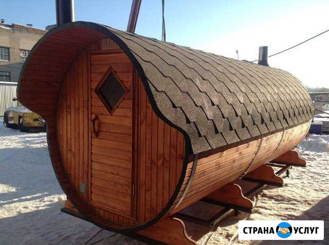 Строительство бань - бочек 3 метра Шелехов - изображение 1