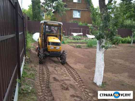 Выравнивание участка, вспашка, покос, газон Москва