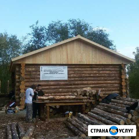 Сборка срубов домов бань Омск - изображение 1