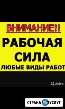 Разнорабочие.Землекопы.Грузчики.Демонтаж Чебоксары