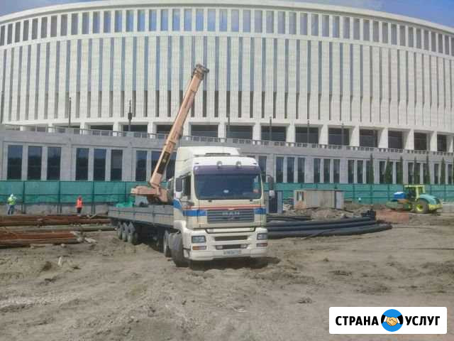 Грузоперевозки бортовыми длинномерами по городу и Новотитаровская - изображение 1