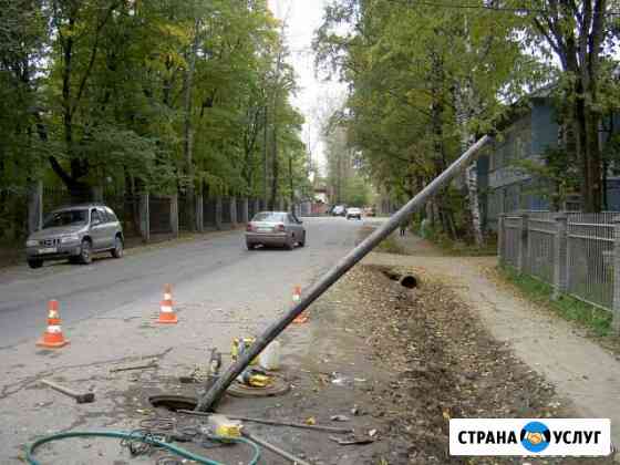 Проколы под дорогами, гнб, замена труб с разрушени Череповец