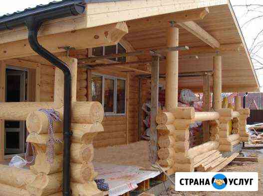 Сруб дома из бревна (10м х 12м) Мосрентген