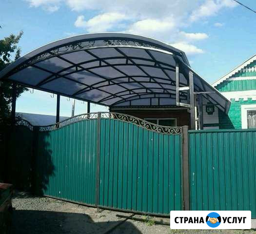 Навесы из поликарбоната, сварочные работы Веселое - изображение 1