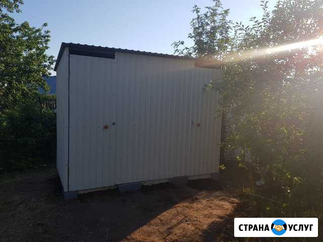 Туалеты и хозблоки из профнастила под ключ Нижнекамск - изображение 1