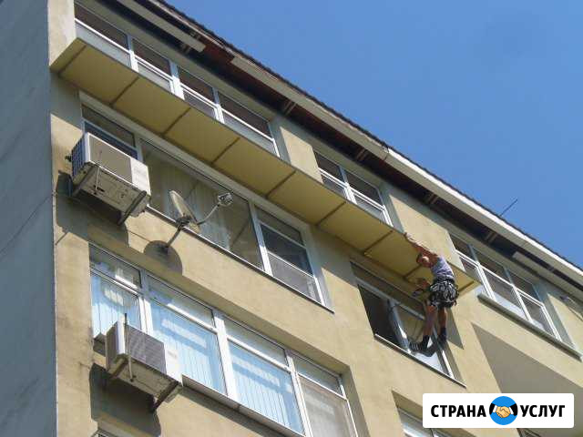 Монтаж козырьков над окнами Сочи - изображение 1