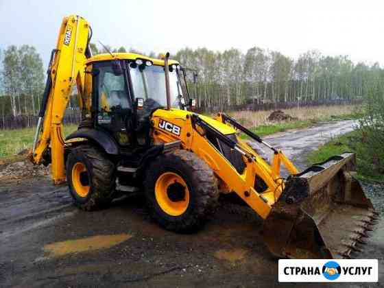 Услуги экскаватора погрузчика JCB Белоярский район Верхнее Дуброво