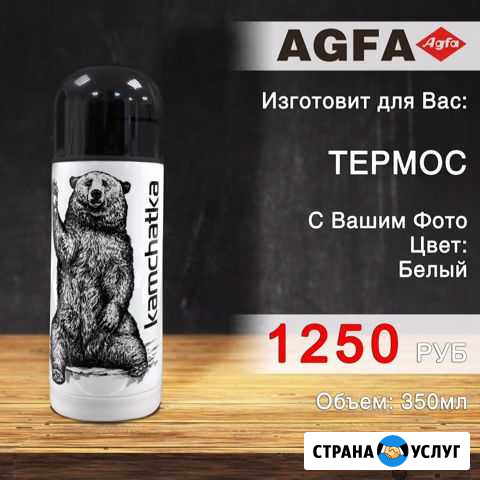 Термос с любым вашим изображением Петропавловск-Камчатский - изображение 1