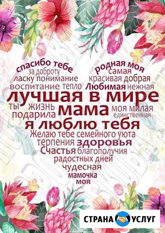 Метрики и постеры на заказ Чамзинка - изображение 1