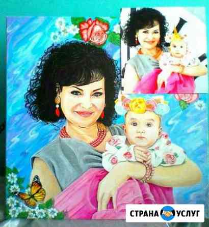 Худож-ая роспись стен, картины, портрет по фото Краснодар