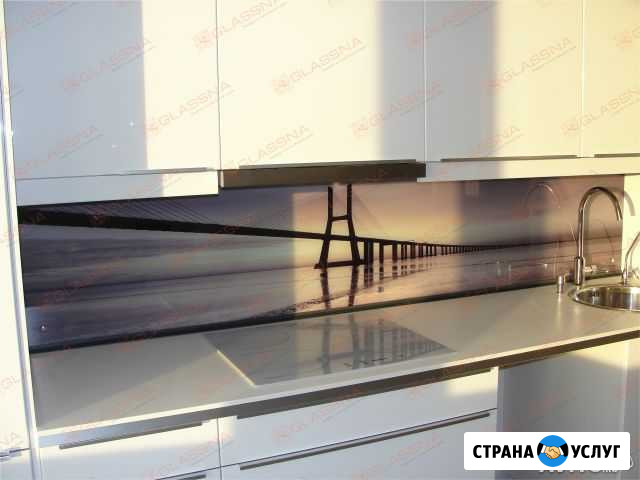 Стильные фартуки glassna - каленое стекло, ф/печат Санкт-Петербург - изображение 1