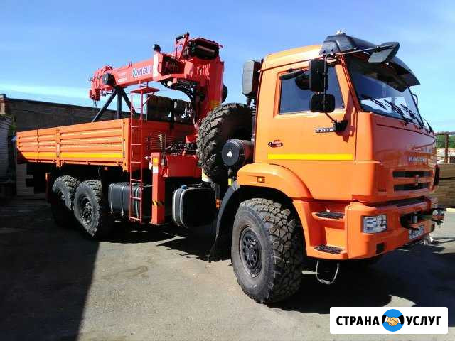 Кран борт вездеход 6х6 Камаз Березники - изображение 1