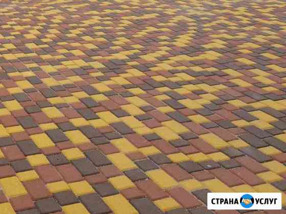 Укладка тротуарной плитки. Благоустройство Калининград