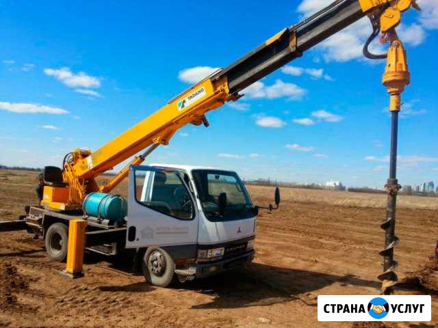 Аренда ямобура установка столбов лэп шпунт бурение Коммунарка - изображение 1