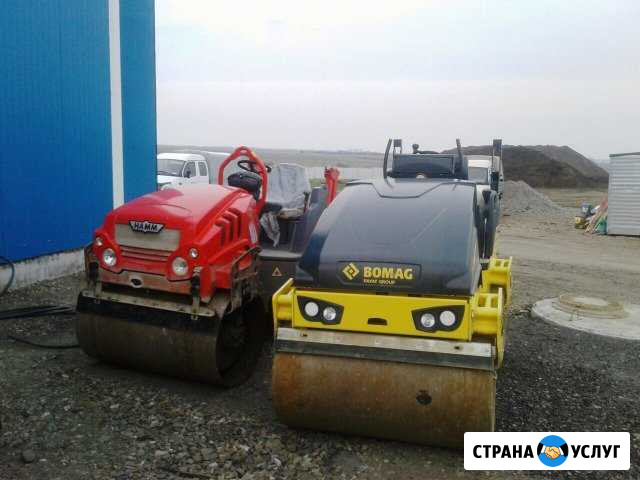 Аренда дорожных катков Hamm HD12 и Bomag BW (3т) Воронеж - изображение 1