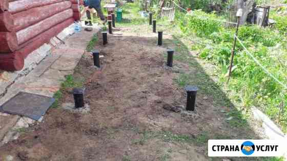 Фундамент на винтовых сваях Протвино