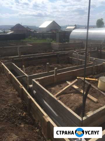 Фундамент, забор, брусовое строительство Красноярск - изображение 1