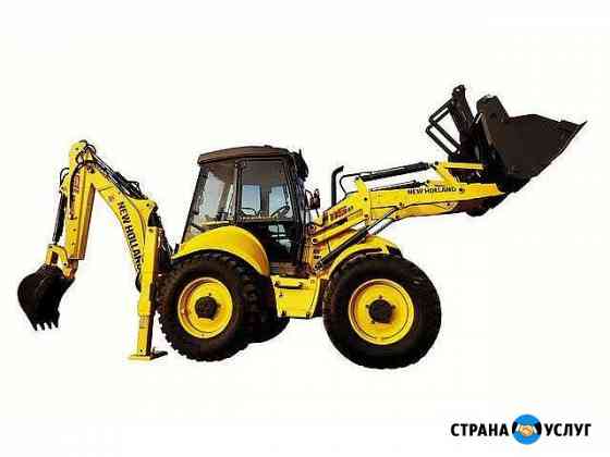 Услуги экскаватора-погрузчика New Holland LB115 Петрозаводск