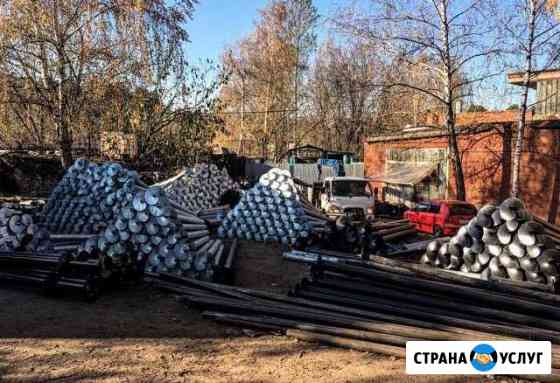 Свайно-винтовой фундамент, Монтаж винтовых свай Люберцы