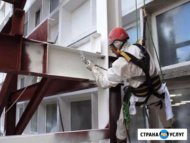 Безвоздушная покраска(краскопультом),огнезащита Нижний Новгород - изображение 1