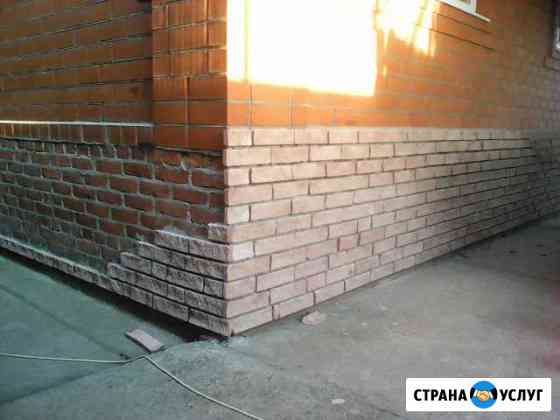 Отделка цоколя и фасада Новотитаровская