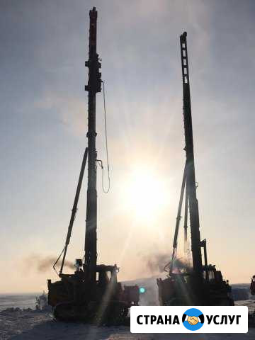 Сваебойка сп-49. Бурилка бо-9. Погружение свай Усинск - изображение 1