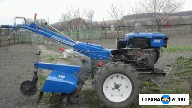 Вспашка земли тяжелым мотоблоком. Покос высокой тр Петушки - изображение 1