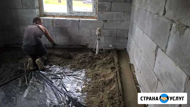 Полусухая стяжка пола за 1 день Электросталь - изображение 1