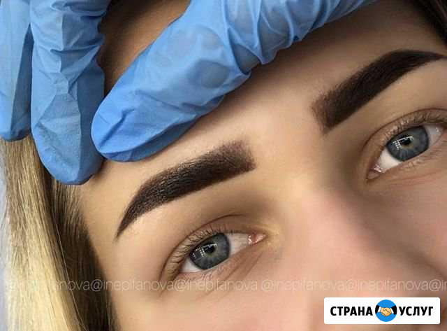 Окрашивание бровей хной - Биотатуаж Липецк - изображение 1