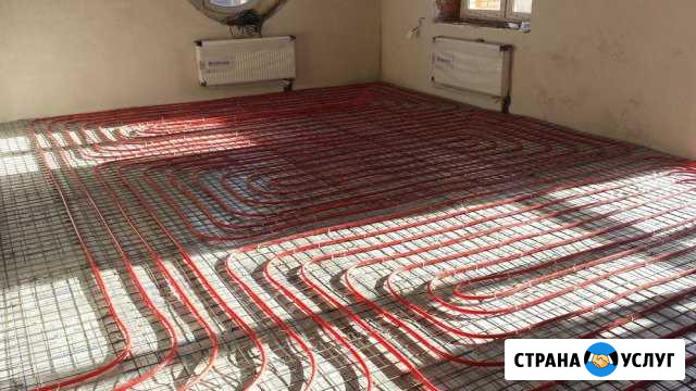Укладка теплых полов, монтаж отопления Теплотехник Верхнебаканский - изображение 1
