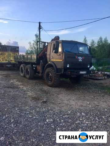 Кран-манипулятор, вездеход, бурение под столбы Великий Новгород - изображение 1