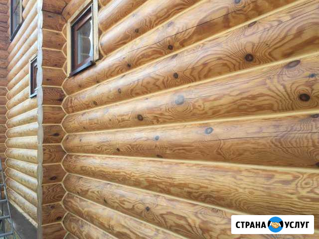 Герметизация(теплый шов) шлифовка,покраска срубов Казань - изображение 1