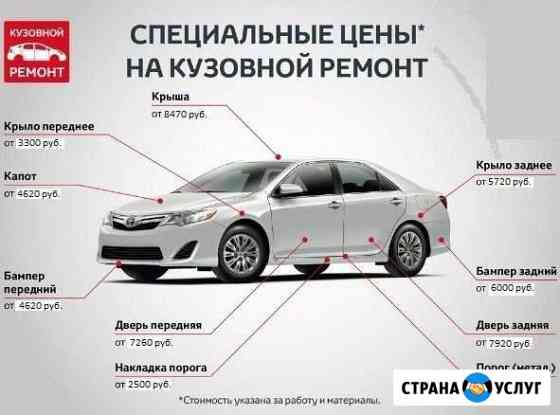 Авто сервис кузовные работы, покраска, стапель, ус Каменск-Уральский