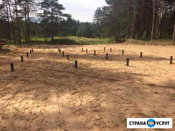 Фундамент на винтовых сваях Дубна