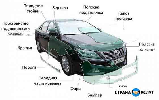 Антигравийная защита прозрачной пленкой Краснодар