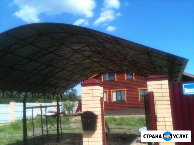 Автонавесы и козырьки входа Коломна - изображение 1