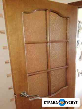 Замена стекла в межкомнатной двери (в окне,в шкафу Москва