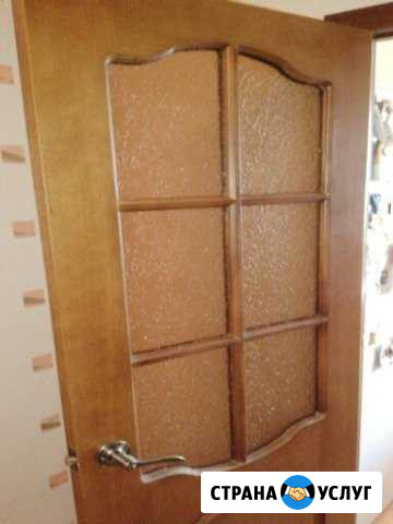 Замена стекла в межкомнатной двери (в окне,в шкафу Москва - изображение 1